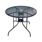 Маса со стакло Ø-90