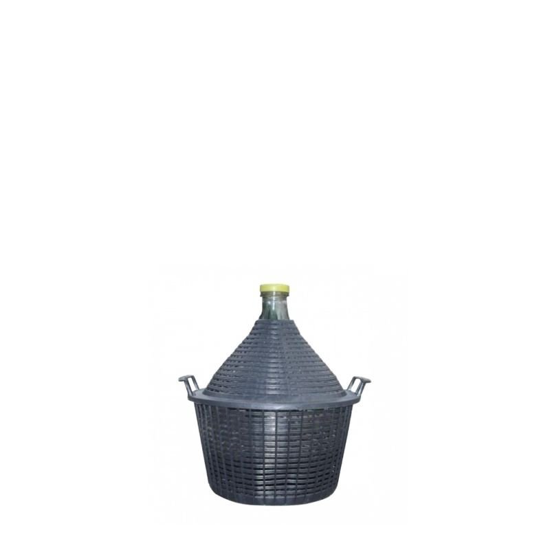 Стаклен Балон за вино и ракија 5л со ПВЦ Обвивка 1 Стаклен Балон за вино и ракија 5л со ПВЦ Обвивка