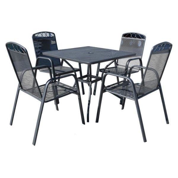 Метален сет 4 столици и маса 4000