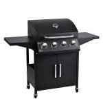 Скара на плин со помошни маси и капак