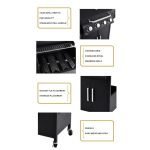 Скара на плин со помошни маси и капак