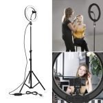 Селфи држач за сликање и шминкање со ламба