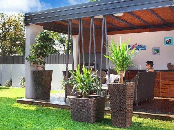 Саксија Плетено Високо