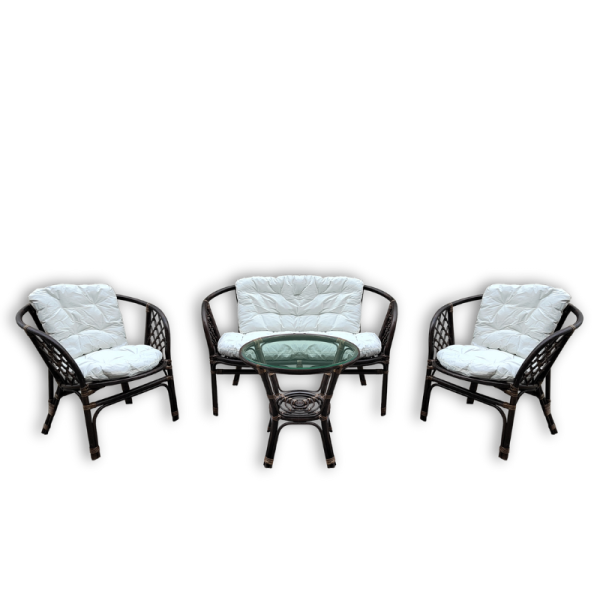 Бамбус сет Бахама – Двосед + 2 фотељи и масичка