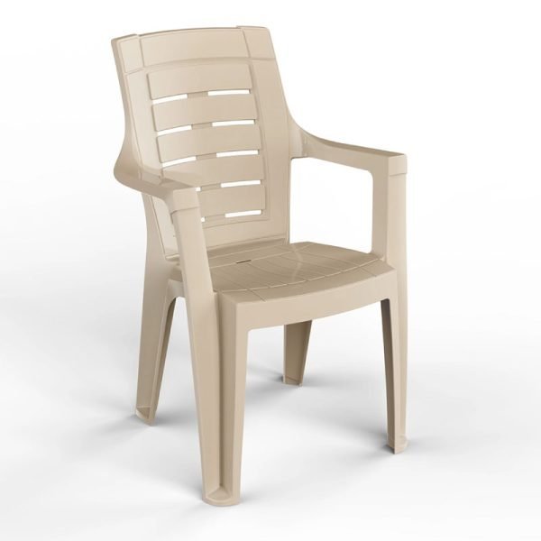 Пластична столица капучино, кафе, антрацит 78129