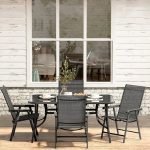 Метална маса 150x90 со црно стакло 78312