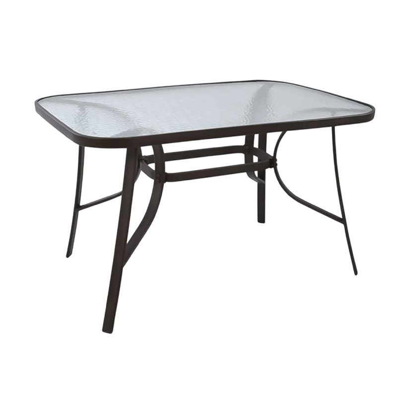 метална-маса-со-стакло Метална маса со стакло 150x90 црна 77988